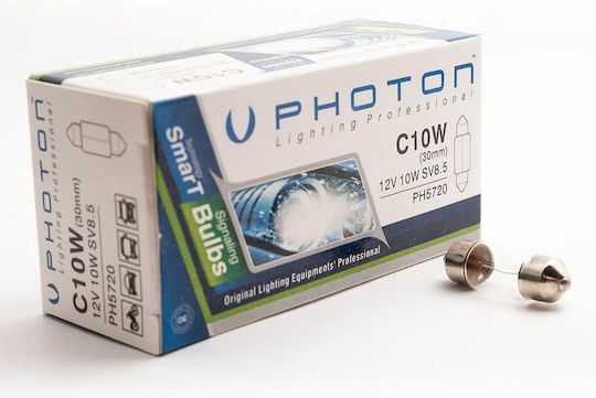 Photon Lămpi Autoturismului C10W Halogen 12V 10W 2buc