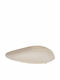 JK Home Decoration Oval Serviertablett in Weiß Farbe 16x16cm 397469 1Stück