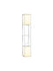 HomCom Floor Lamp H156xW26cm. with Socket for Bulb E27 White