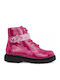Stella Stellina Vernice Leather Kids Boots with Zipper Fuchsia