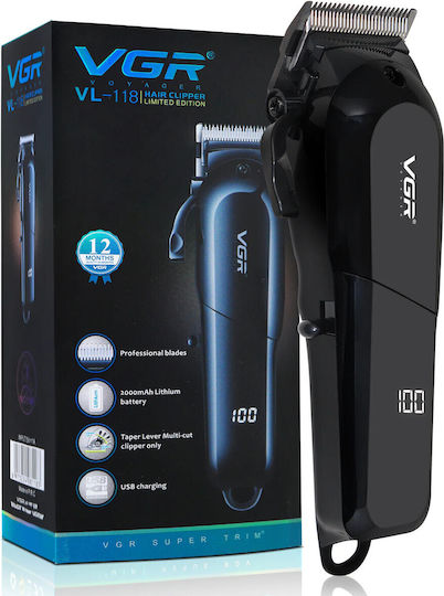 VGR Hair Clipper Black V-118