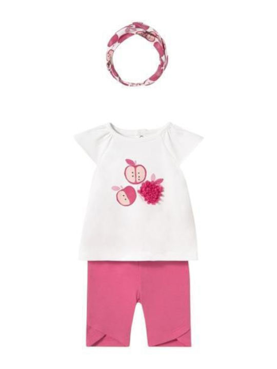 Mayoral Kids' Set with Leggings Summer 3pcs White