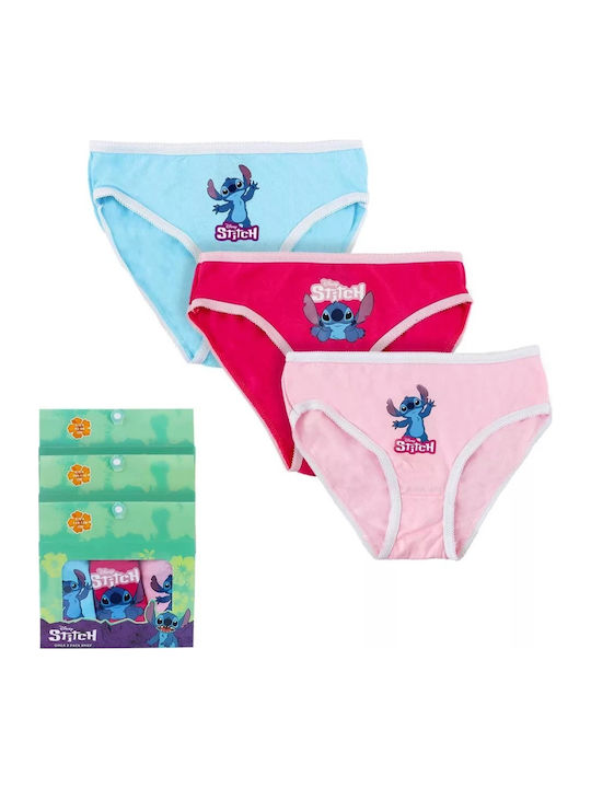 Disney Lilo And Stitch Σετ Παιδικά Βρακάκια Πολύχρωμο 3τμχ