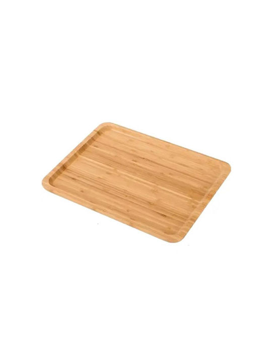 Next Bambus Dreptunghiular Tavă de Servire din Bamboo în Culoare Maro 2cm 36125------2 1buc