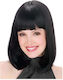 Black Bob Wig with Bangs #9302