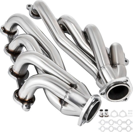 Vevor Exhaust Header Set 1 3/4" Turbo Exhaust Headers Stainless Steel Exhaust Manifold Headers Shorty Engine Ls Swap Exhaust Headers Chevy Ls1 Ls2 Ls3 Ls6 Ls10 Suv Truck Car