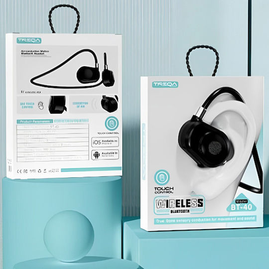 Treqa BT-40 In-ear Bluetooth Handsfree Cască Negru