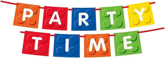 Party Banner Building Blocks Party Time 58238