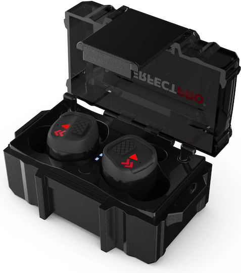 PerfectPro H-10 Earprotection In-ear Bluetooth Handsfree Ακουστικά με Αντοχή στον Ιδρώτα και Θήκη Φόρτισης Μαύρα