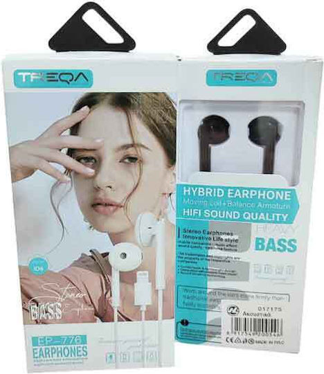Treqa Ενσύρματα In-ear Handsfree Ακουστικά με Βύσμα Lightning