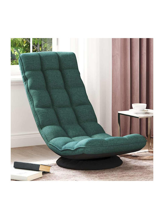 Armchair Swivel Dark Green 70x51x79cm