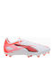 PUMA Ultra 5 Match Ποδοσφαιρικά Παπούτσια με Τάπες FG/AG Λευκά
