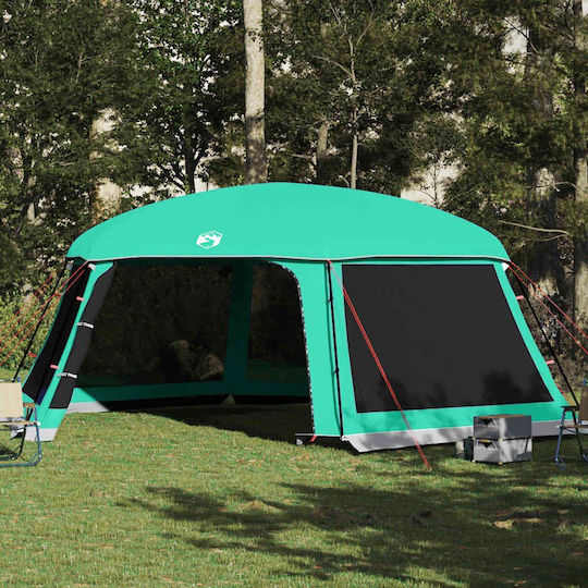 vidaXL Camping Tent Green 670x590cm