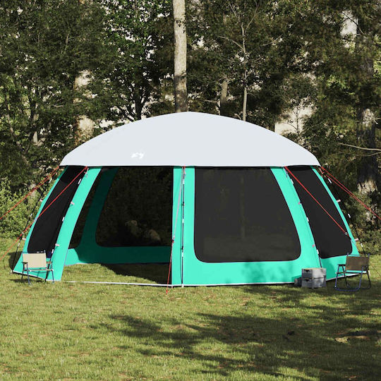 vidaXL Camping Tent Green 612x612cm