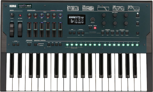 Korg Synthesizer Opsix Mkii Altered with 37 Keys with Headphones Black