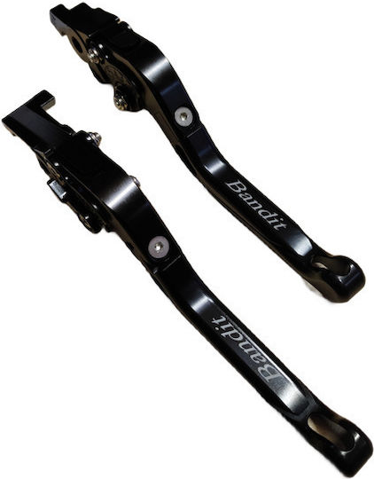 Set Manete Frână/Ambreiaj Motocicletă Manete de motocicletă Manete de motocicletă ajustabile pentru Suzuki Bandit 650 Negre 25025671-1