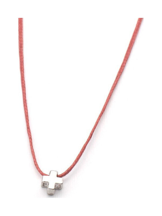 Irmelia Women's Cross from Silver with Cord