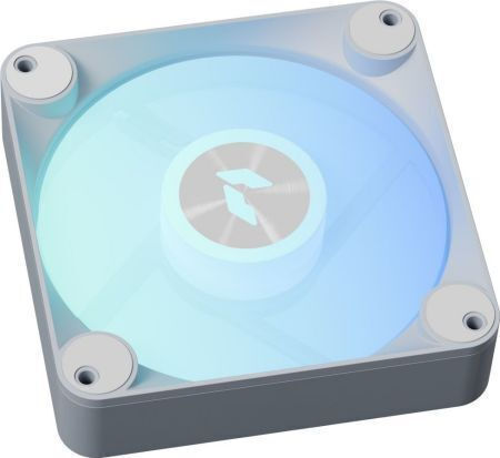 FP1-RQ Umkehrklinge Gehäuselüfter 120mm (1200rpm) mit ARGB Beleuchtung und Verbindung 4-Pin PWM Weiß
