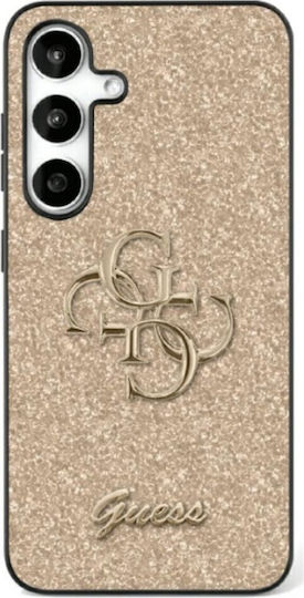 Guess Fixed Glitter Umschlag Rückseite Metallisch Gold (Galaxy S25 Ultra,Samsung S25 Ultra)