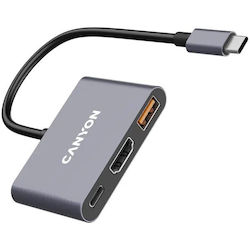Canyon Stație de andocare cu USB-C HDMI 4K PD