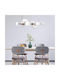 Elmark Pendant Light Gold for 8 Bulbs G9 30x100x100cm
