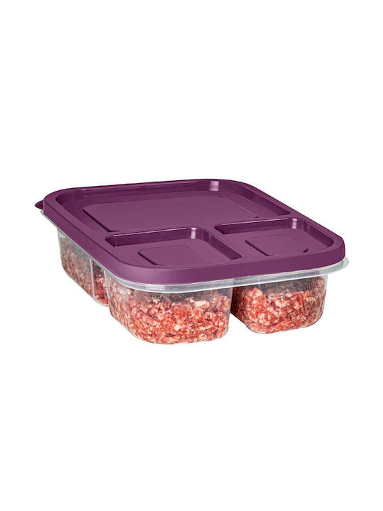 Hermia Cutie pentru Mâncare Plastic Roz 15x24cm 8buc