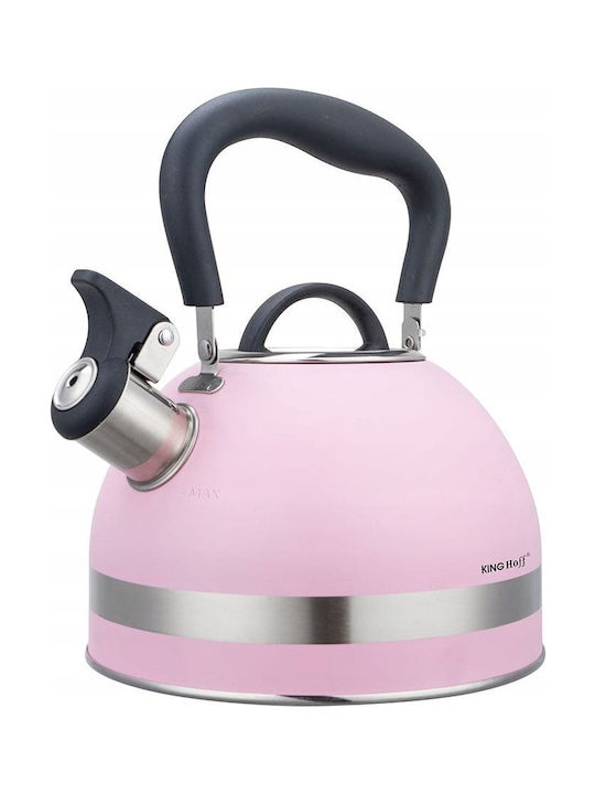 KING Hoff Retro Βραστήρας Ανοξείδωτος Ροζ 1800ml