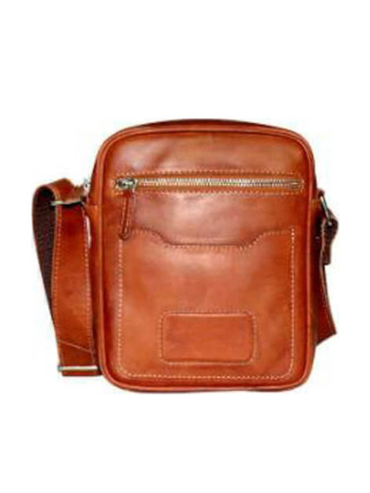 Leather Men's Bag Shoulder / Crossbody Tabac Brown