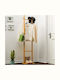 Next Wooden Coat Rack Beige 33x24x163cm