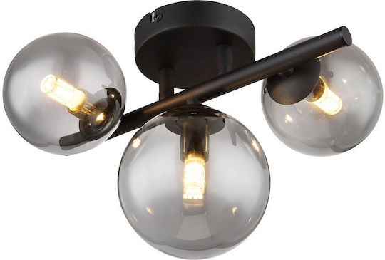 Vivalux Ceiling Mount Light 28.5cm Black with Socket G9