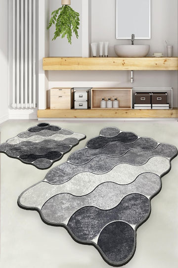 L'Εssentiel Maison Bath Mats Set Grey 2pcs