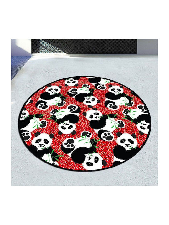 L'Εssentiel Maison Covoraș de Baie Rotund Red-black Φ80cm
