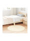 vidaXL Anti-slip Rug Rectangular Shaggy Cream