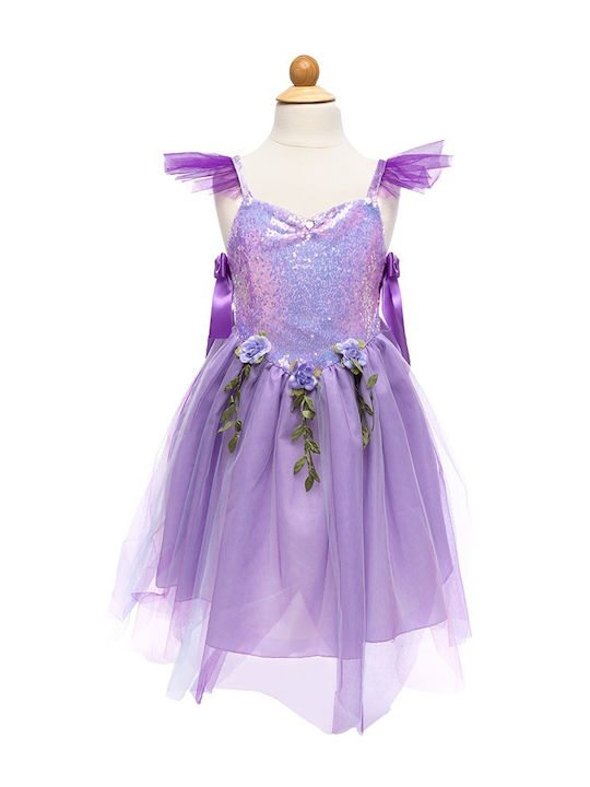 Kids Carnival Costume Purple Forest Fairy