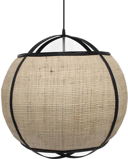 InTheBox Pendant Light Black with Rope 52x52x52cm