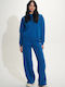 Long Women's Sweatshirt Blue
