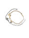 Damentasche Set Armbänder Für Paare Aus Stahl Vergoldet 22cm H00014