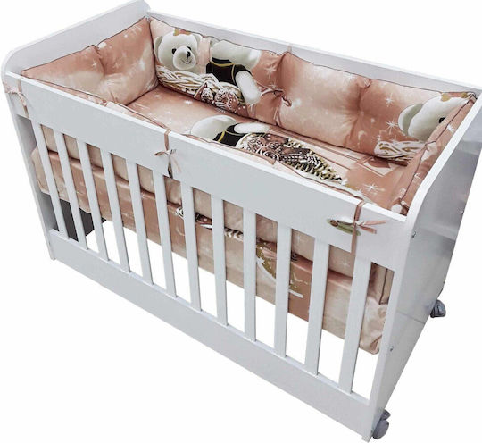 Beboulino Crib Bumpers Classic Inside Beige Dreams 70x140cm