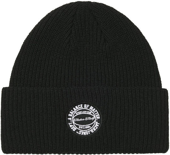 Beanie Unisex Σκούφος Πλεκτός σε Μαύρο χρώμα