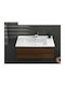 Cerastyle Countertop Sink Porcelain 85x45x16.6cm White