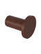 Verdi Omicron Single Wall-Mounted Bathroom Hook ​3.2x3.2cm Brown