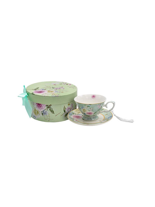 Fylliana Floral Tasse Tee Keramik Grün 200ml