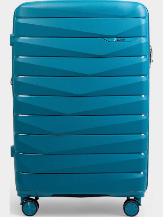 Paulter Large Hard Petrol Suitcase with 4 Wheels Height 76cm