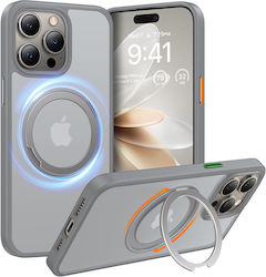 Torras Ostand Задна корица Силикон Сив (iPhone ...