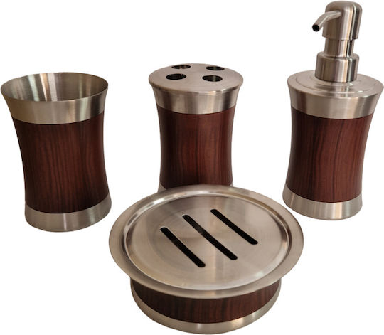 Bathroom Accessory Set Inox Silver Bathroom Accessory Set Inox Silver