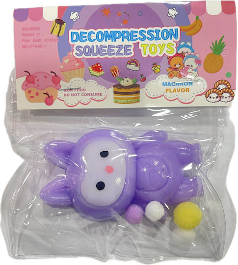 Antistress Quetsch Squishy Pon Pon Hase Lila 8x4,5cm