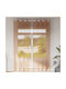vidaXL Orange Window Curtain Set with Grommets 140x260cm