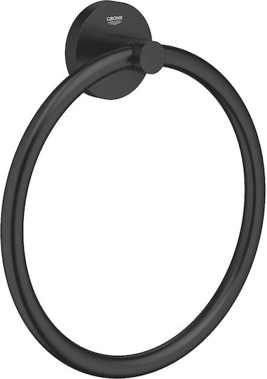 Grohe Essentials Κρίκος Μπάνιου Μονός με Βίδες Μαύρος