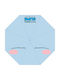 Sakami Merchandise Kids Curved Handle Umbrella with Diameter 98cm Light Blue