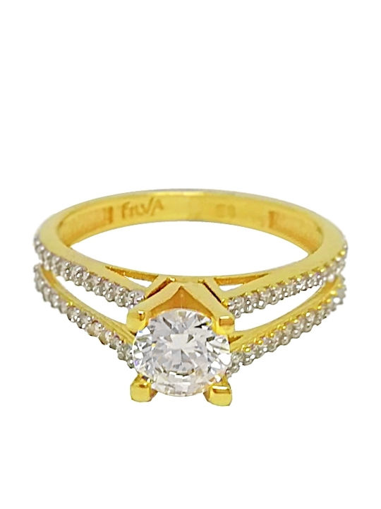 Tasoulis Schmuckkollektion Einzelner Stein aus 14K Gold Tasoulis Schmuckkollektion Einzelner Stein aus 14K Gold